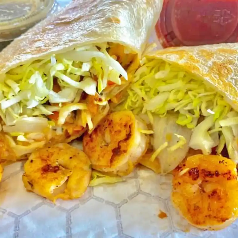 photo of a shrimp burrito